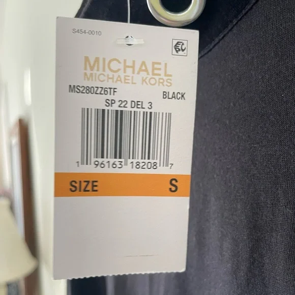 NWT MICHAEL Michael Kors Mock Neck Cold Shoulder Knee Length Dress-Small - Picture 8 of 8